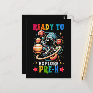 Carte Postale Premier jour Les enfants Bienvenue à l'école Astro