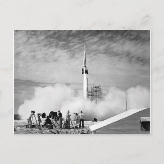 Carte Postale Premier lancement de fusée, Cape Canaveral, "Bumpe (Devant)