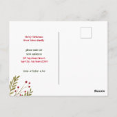 Carte Postale Premier Noël à New Home Festive Festive Rouge (Dos)