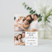 Carte Postale Premier Noël minimaliste moderne (Debout devant)