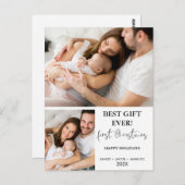 Carte Postale Premier Noël minimaliste moderne (Devant / Derrière)