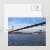 Carte Postale Premier plan Forth Road Bridge est une suspension (Devant / Derrière)