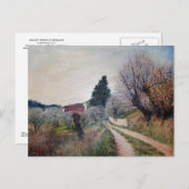 Carte Postale PREMIER PRINTEMPS EN GOUVERNALAIS / Paysage Toscan (Devant / Derrière)