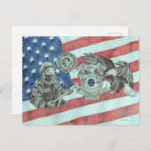 Carte Postale Premier répondeur patriotique (Devant / Derrière)