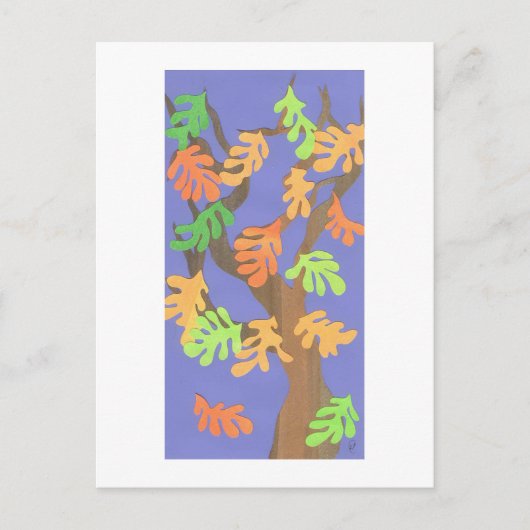 Carte Postale Premier signe d'automne (Devant)