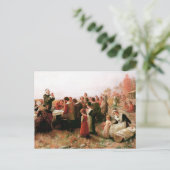 Carte Postale Premier Thanksgiving à Plymouth (Debout devant)