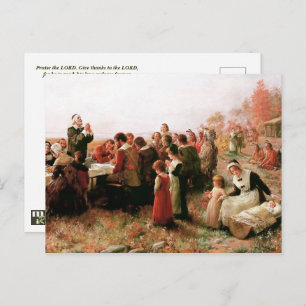 Carte Postale Premier Thanksgiving à Plymouth