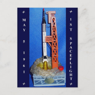 Carte Postale Premier vol spatial