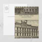 Carte Postale Première banque nationale (Devant / Derrière)