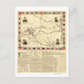 Carte Postale Première bataille de Bull Run - Guerre civile Pano (Devant)