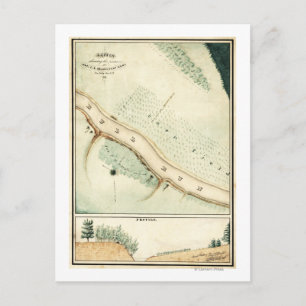 Carte Postale Première bataille de Bull Run - Guerre civile pano