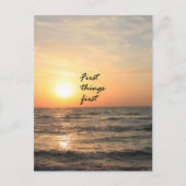 Carte Postale Première chose (Devant)
