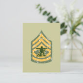 Carte Postale Première classe de Sargent - Patch militaire (Debout devant)