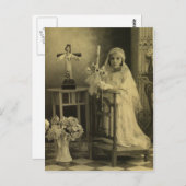 Carte Postale Première communion vintage (Devant / Derrière)
