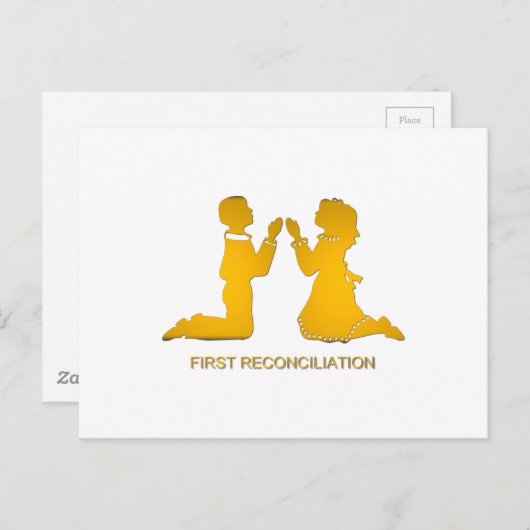 Carte Postale Première conciliation (Devant / Derrière)