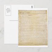 Carte Postale Première Constitution des États-Unis Page 1 (Devant / Derrière)