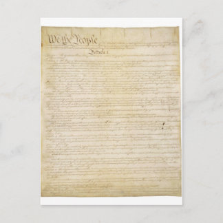 Carte Postale Première Constitution des États-Unis Page 1