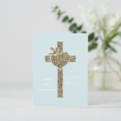 Carte Postale Première Croix de la Communion avec la colombe et  (Debout devant)