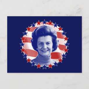 Carte Postale Première dame Betty Ford étoiles et rayures