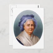 Carte Postale Première dame des États-Unis Martha Dandridge Cust (Devant / Derrière)