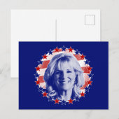 Carte Postale Première dame Jill Biden Stars and Stripes (Devant / Derrière)