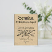 Carte Postale Première édition couverture de Demian (1919) (Debout devant)