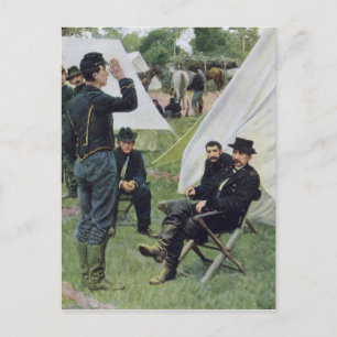 Carte Postale Première entrevue avec Sheridans avec Rowand