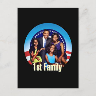 Carte postale Première famille