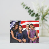 Carte Postale Première famille des États-Unis - Les Obama (Debout devant)
