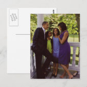 Carte Postale Première famille du président Obama (Devant / Derrière)