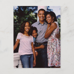 Carte Postale Première famille du président Obama