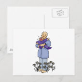 Carte Postale Première Fête des pères (Devant / Derrière)