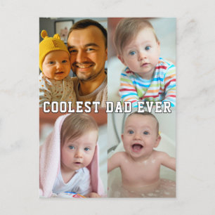 Carte Postale Première Fête des Pères Papa le Plus Cool Bébé Pho