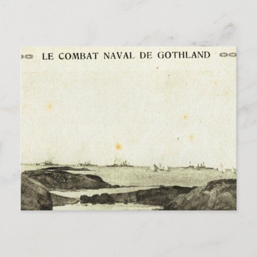 Carte Postale Première Guerre mondiale, bataille de Jutland (Devant)