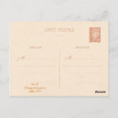 Carte Postale Première Guerre mondiale, Première "Croix du Guerr (Dos)