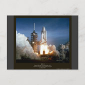 Carte Postale Première navette spatiale lancer STS-1 Columbia (Devant)