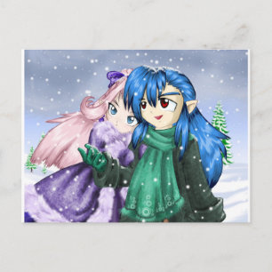 Carte Postale Première neige