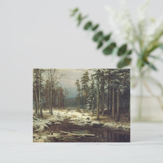 Carte Postale Première neige (Debout devant)