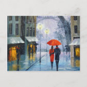 Carte Postale Première neige à Paris (Devant)