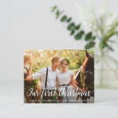 Carte Postale Première photo de la mariée de Noël (Debout devant)