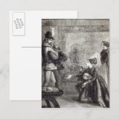 Carte Postale Première réunion d'Edward IV et de Lady Elizabeth (Devant / Derrière)