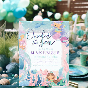 Carte Postale Première Sirène d'anniversaire