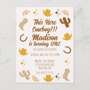 Carte Postale Premiers Anniversaire Arcs-en-ciel Rodéos Annivers