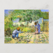 Carte Postale Premiers pas (après Millet) Van Gogh Fine Art (Devant)