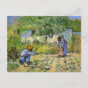 Carte Postale Premiers Pas (d'après Millet) de Vincent van Gogh