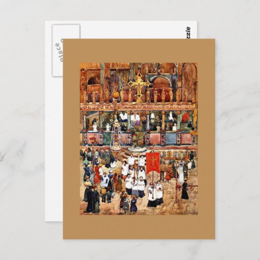 Carte Postale Prendergast - Procession de Pâques, St. Marks (Devant / Derrière)