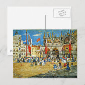 Carte Postale Prendergast : Saint-Marc, paysage urbain de Venise (Devant / Derrière)