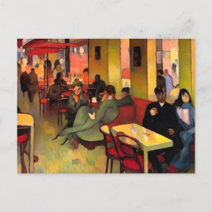Carte Postale Prendre un café à Paris