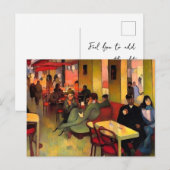 Carte Postale Prendre un café à Paris (Devant / Derrière)