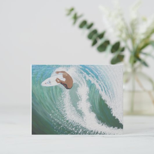 Carte Postale Prendre une vague (Debout devant)